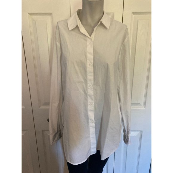 Rails White Button Down Blouse Size Large - Picture 1 of 3